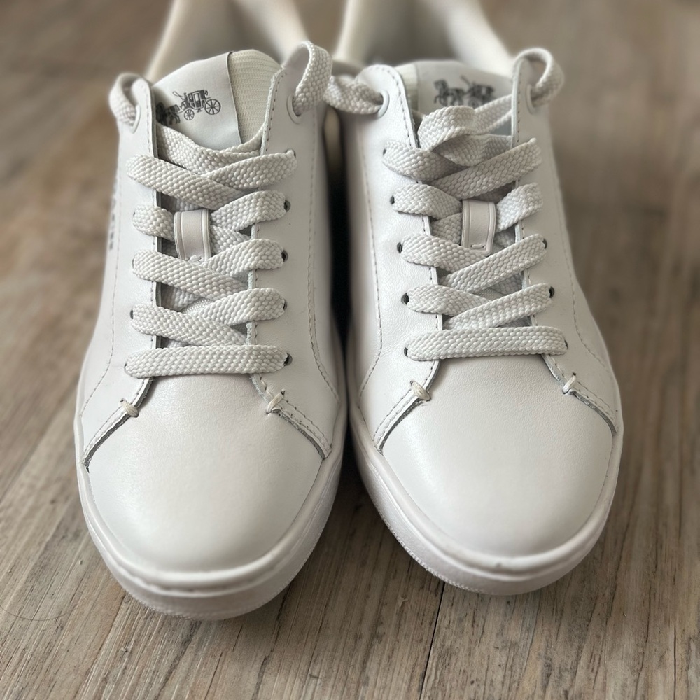 Coach White Leather Sneakers